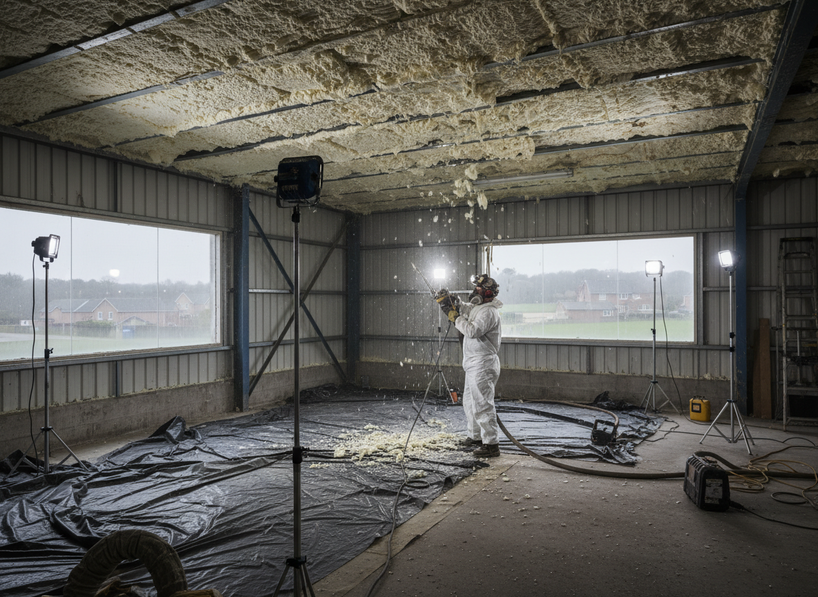 Commercial Spray Foam Removal in Telford